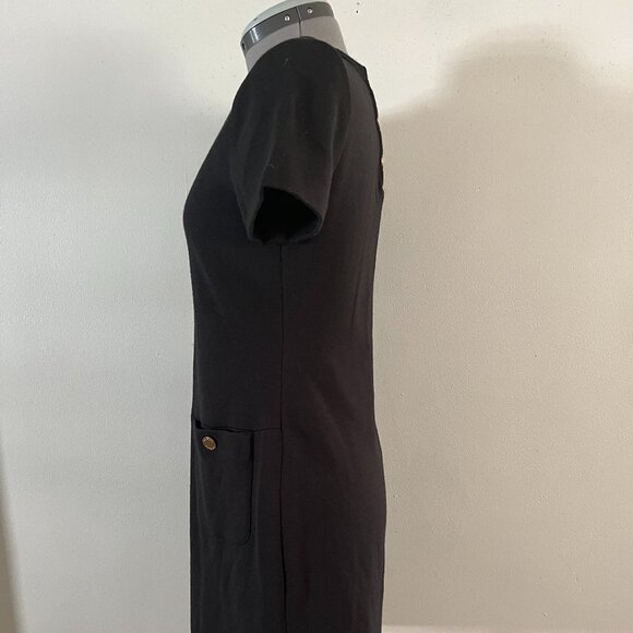 Tory Burch Sz S Anthea Black Knit Dress LBD - Picture 3 of 7